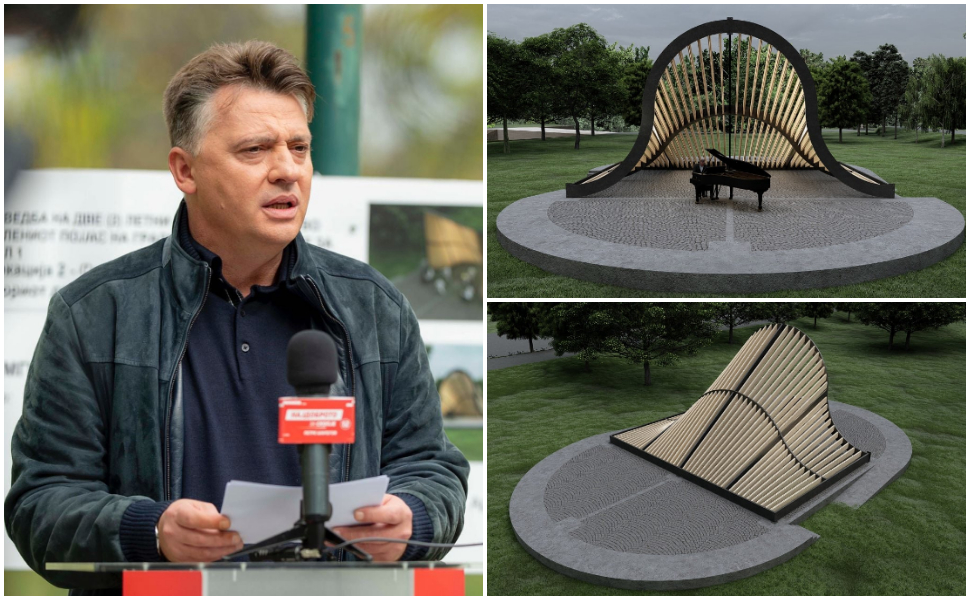 Petre Shilegov; New summer scene in the City Park