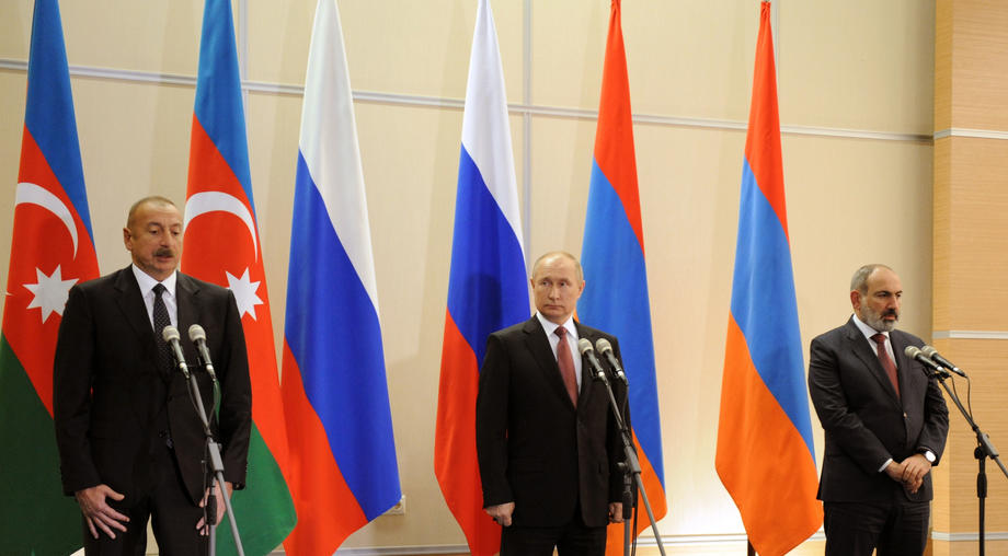 Putin me Aliyev dhe Pashinyan