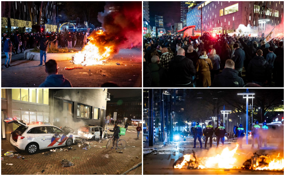 Протести во Холандија против ковид-мерките