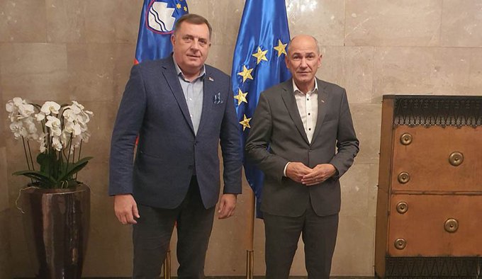 Milorad Dodik and Janez Jansa