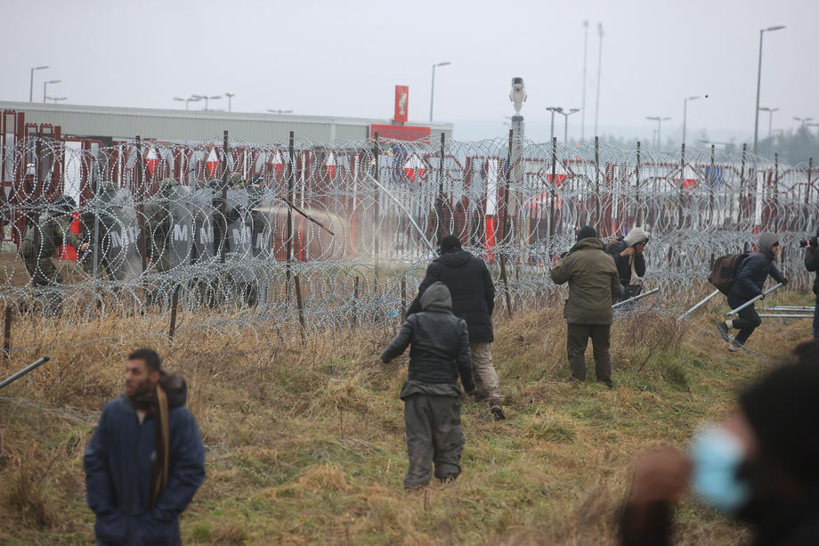 Мигрантите на полско-белоруската граница