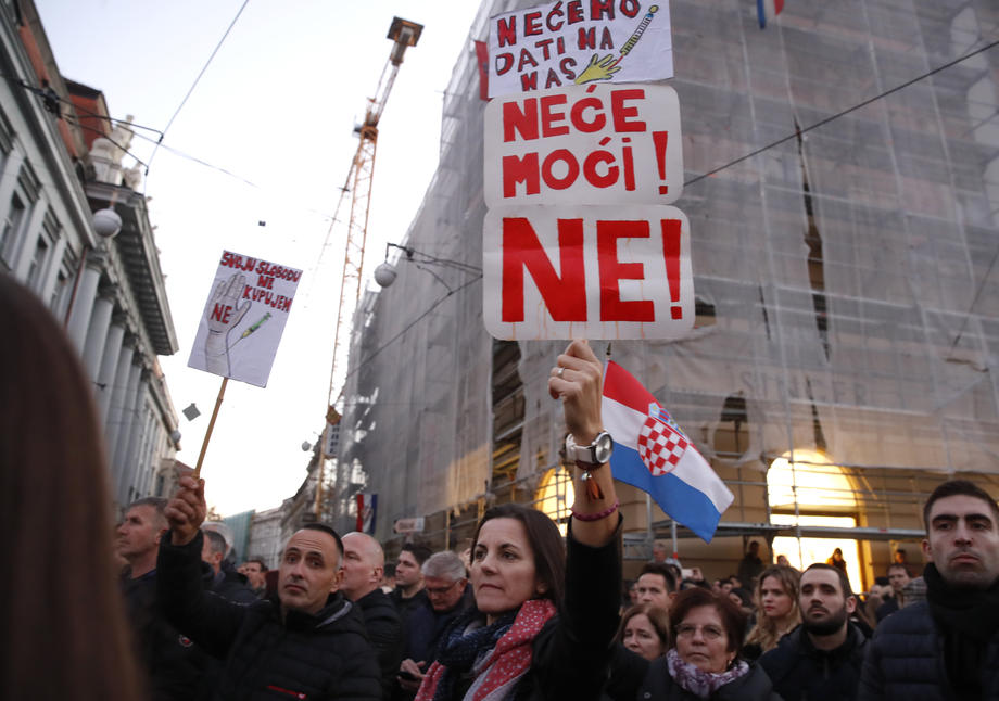 Protest Croatia