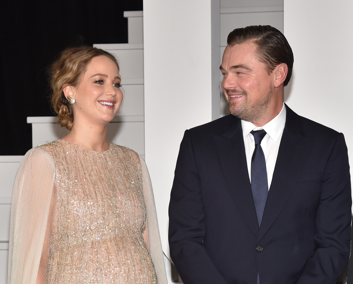 Jennifer Lawrence and Leonardo DiCaprio