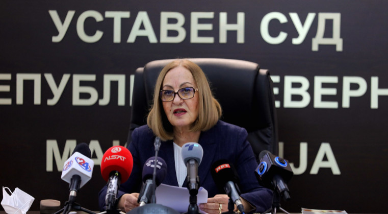 Претседателката на Уставниот суд Добрила Кацарска