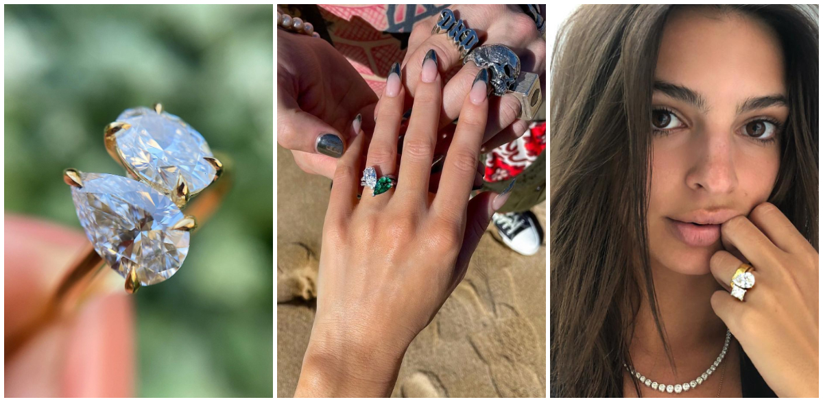 Megan Fox's Pear Toi et Moi Engagement Ring - Know Everything