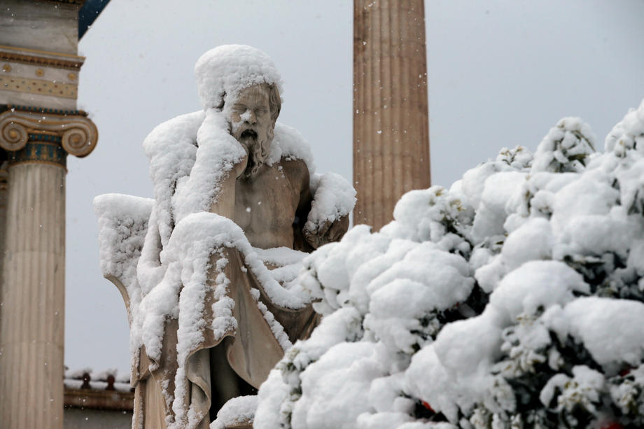 Снег во Грција