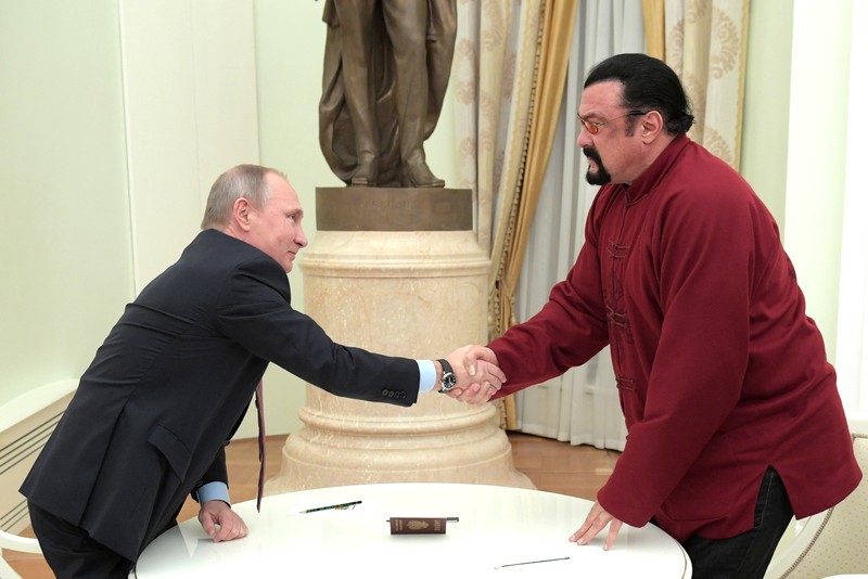 Стивен Сегал и Владимир Путин