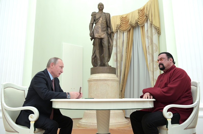 Стивен Сегал и Владимир Путин