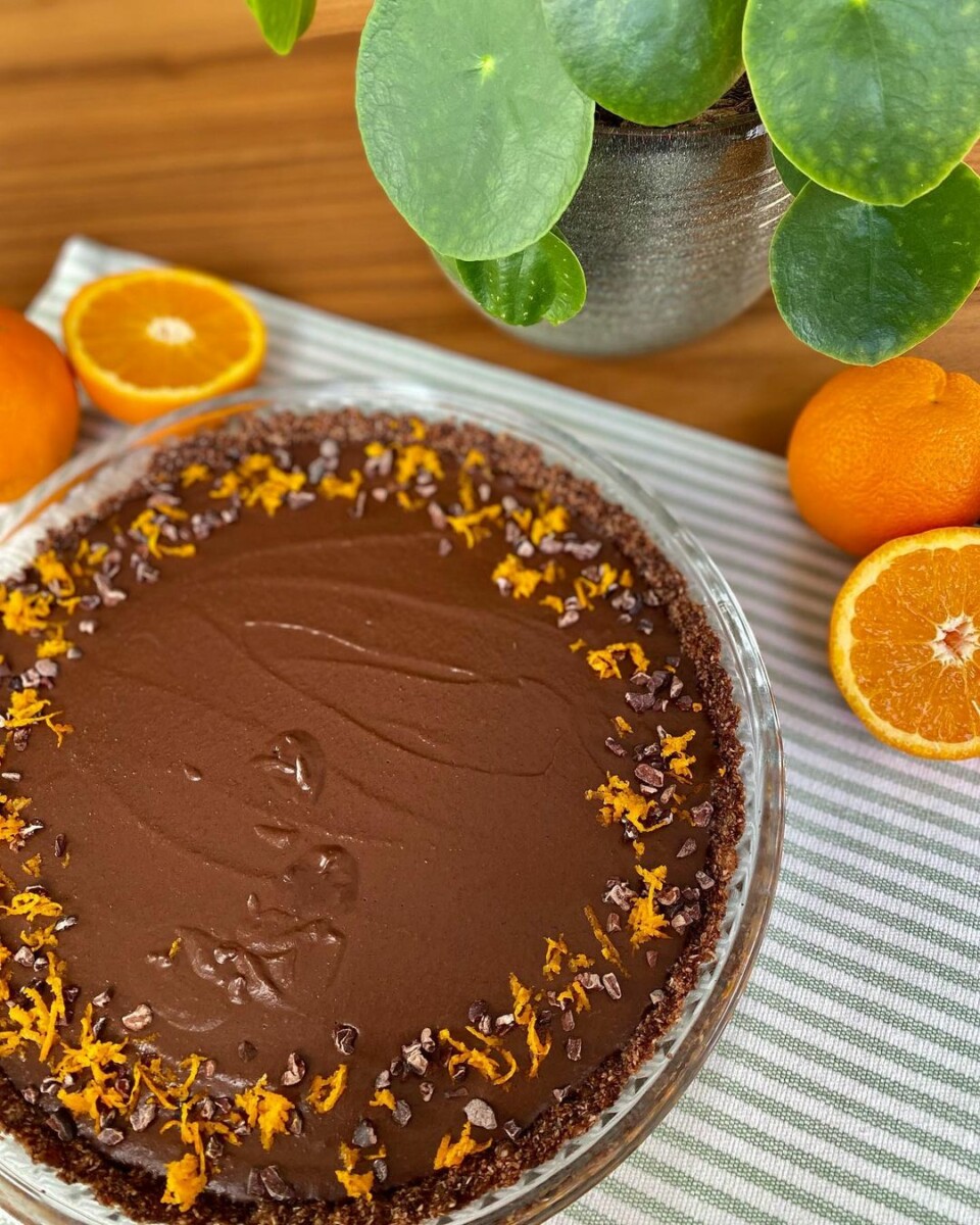 чоко-портокал тарт
