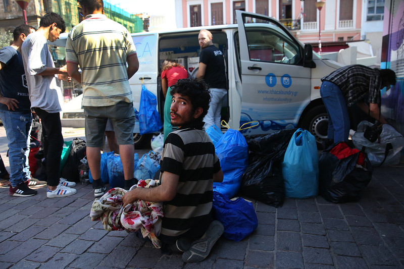 Гърция бездомни