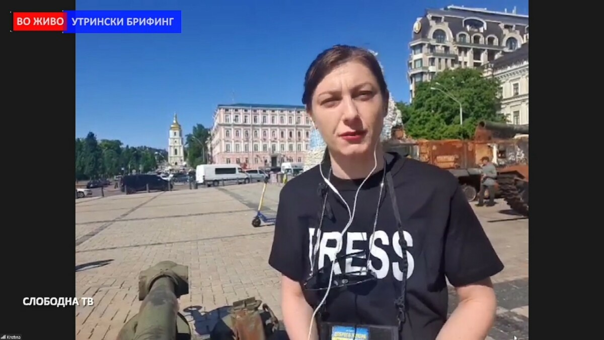 Kristina Atovska, reporter speciale per "Morning Briefing" e "Free Press"