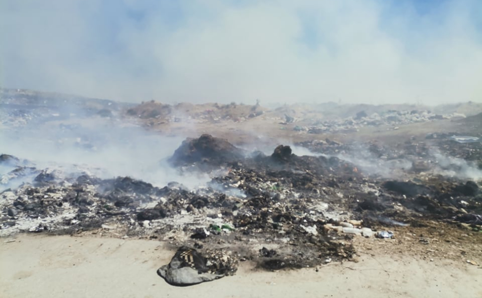 Пожар кај штипската депонија „Трешена Скала“