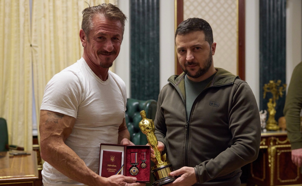 Шон Пен и Володимир Зеленски