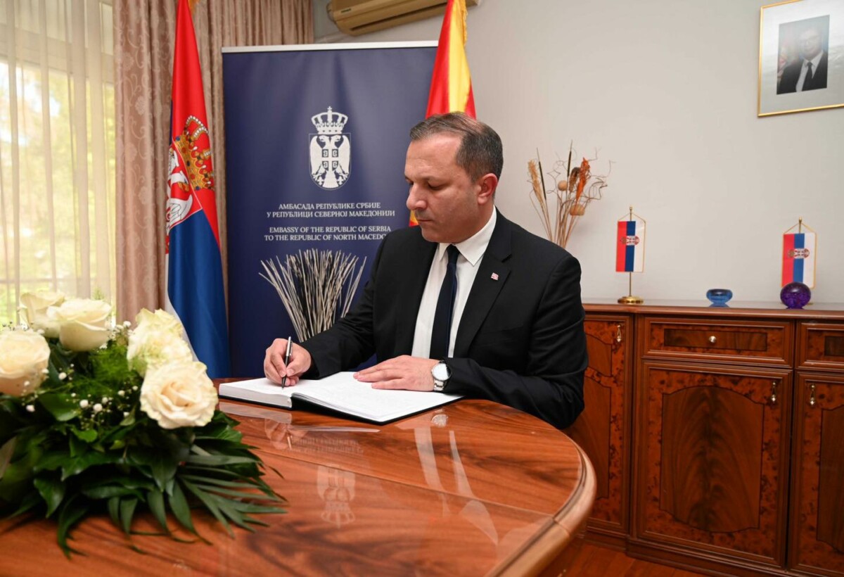 Spasovski Signed The Book Of Mourning At The Embassy Of Serbia Free Press