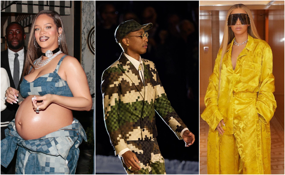 PHOTO+VIDEO  All of Hollywood came to the Louis Vuitton show: Rihanna with  a bare pregnant belly, Beyonce in silk pajamas - Free Press