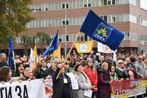 Синдикална пролет: Протести за зградата на ССМ, за платите и за Први мај