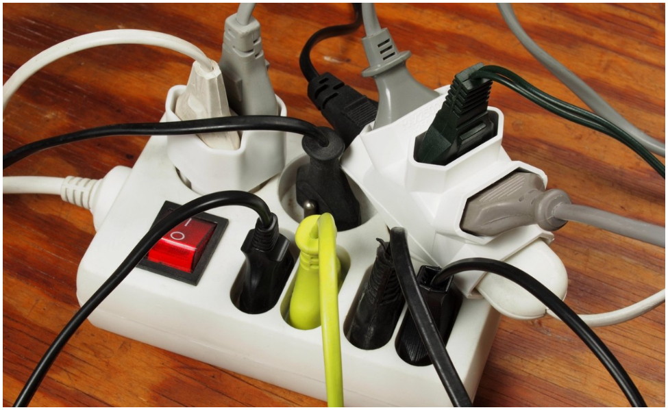 Be careful! Never plug an appliance into an extension cord, there