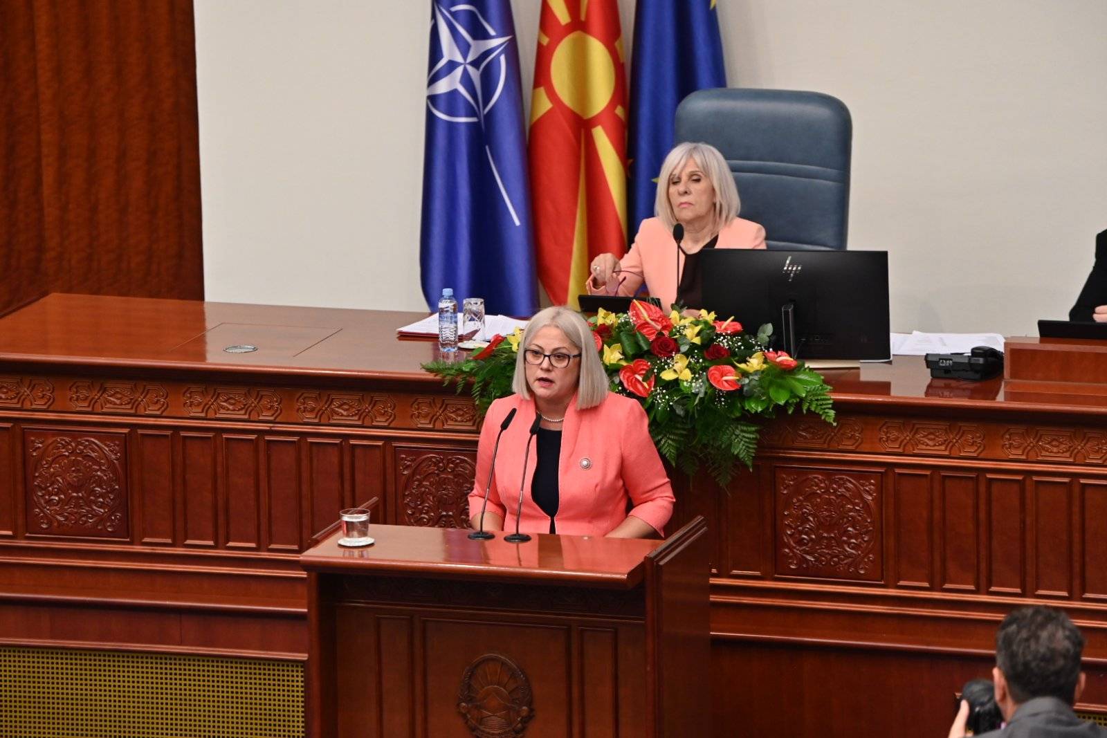 Дафина Стојановска / Конституивна седница во собрание / Фото: Слободен печат - Драган Митрески