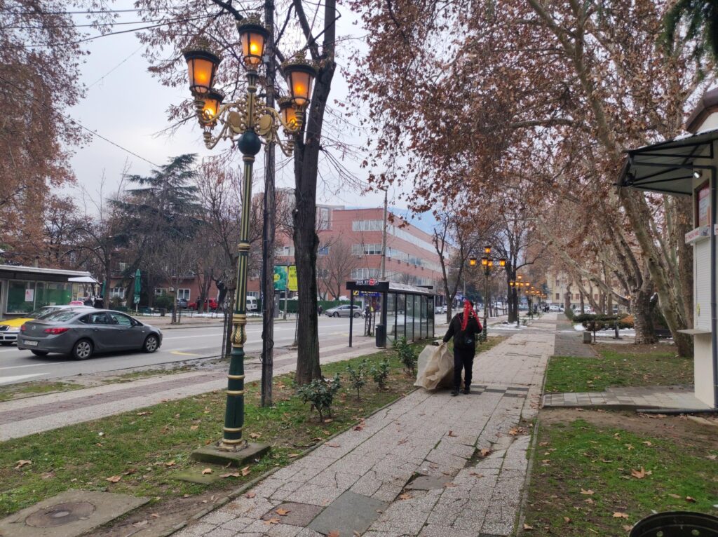 Слободен печат - Канделабри во Жена парк / Фото - Методи Здравев .