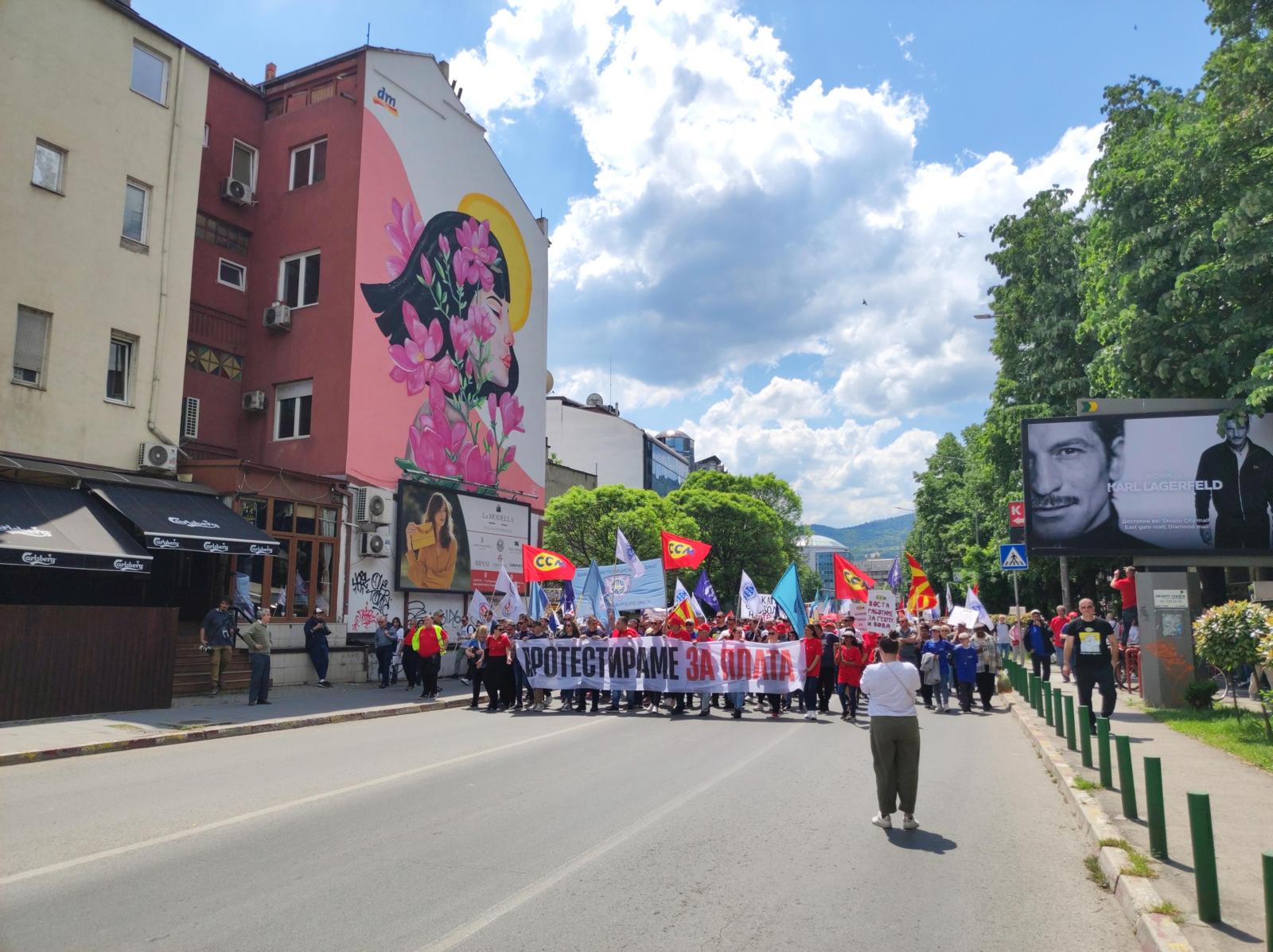 Протест 1 Мај фото „Слободен печат“ Методи Здравев