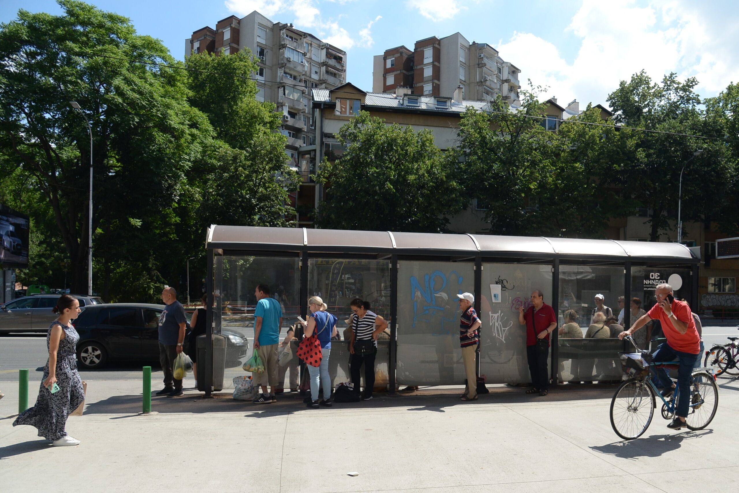 Автобуски постројки во Скопје - Фото Слободен печат - Методи Здравев