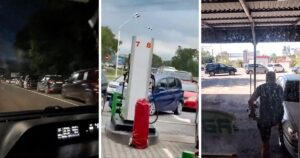 Русите со часови чекаат да наточат гориво, цените уриваат рекорди, а Украинците стојат зад сето ова