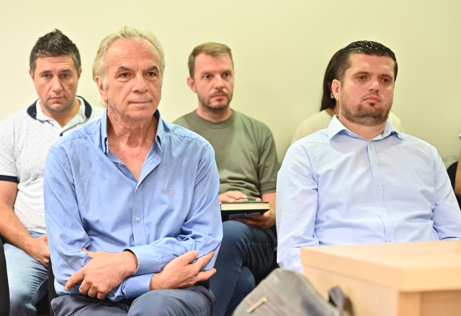 Доктор Никола Васев екс-медицински директор на Онкологија и Нехат Нухи, екс-економски директор на Клиниката за онкологија / Фото „Слободен печат“ Драган Митревски