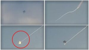 ВИДЕО | Украински Ф-16 уништи руски дрон камикази „Герањ-2“