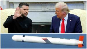 Трамп најави дека Зеленски ќе го замоли да испорача ракети „Томахавк“ во петок.