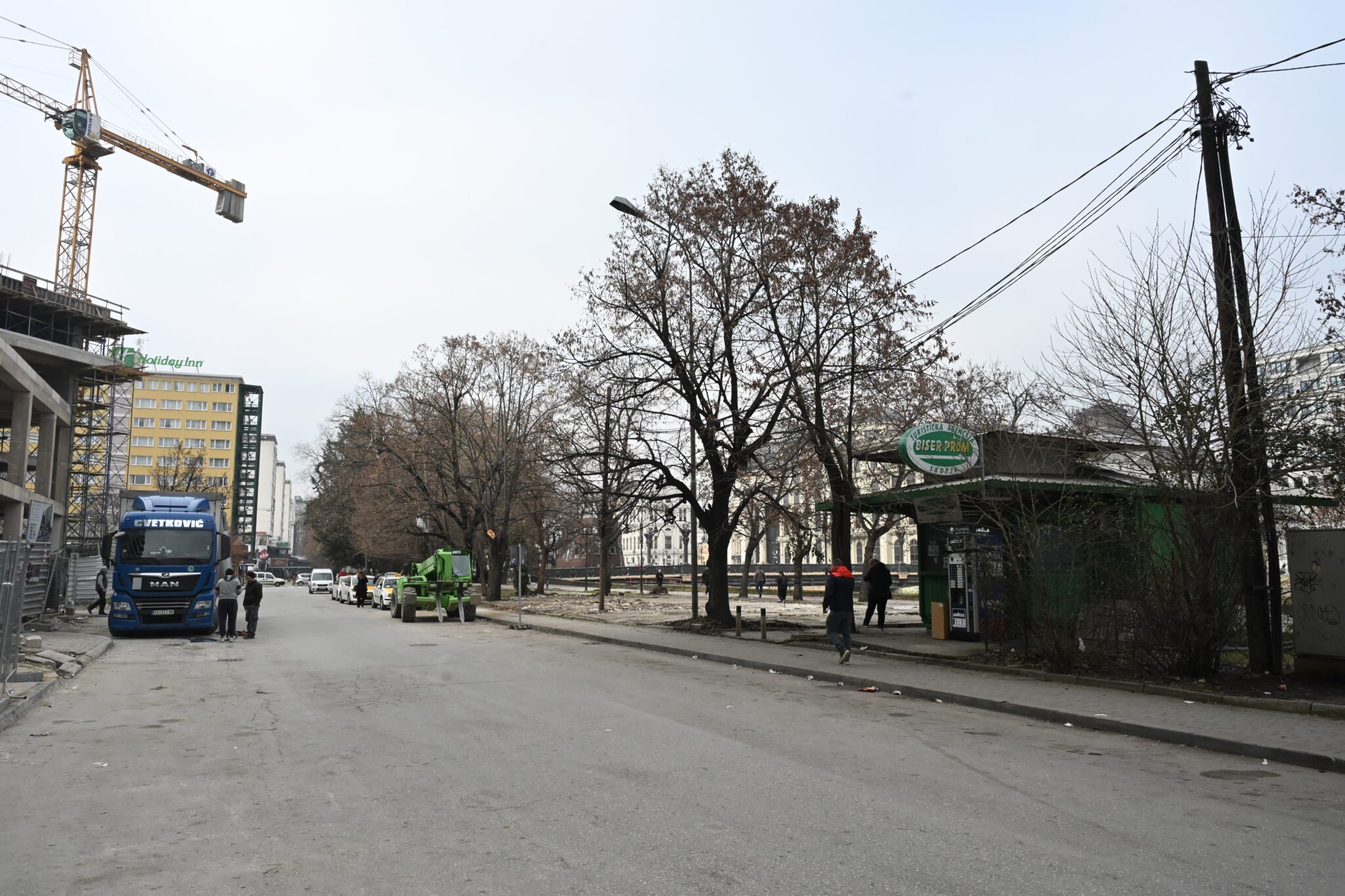 Срушени трафики на кеј 13 Ноември - Фото Слободен печат - Методи Здравев