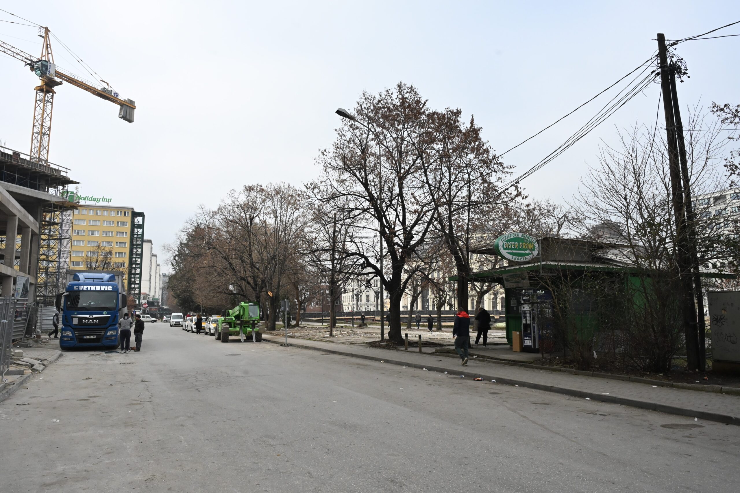 Срушени трафики на кеј 13 Ноември - Фото Слободен печат - Методи Здравев