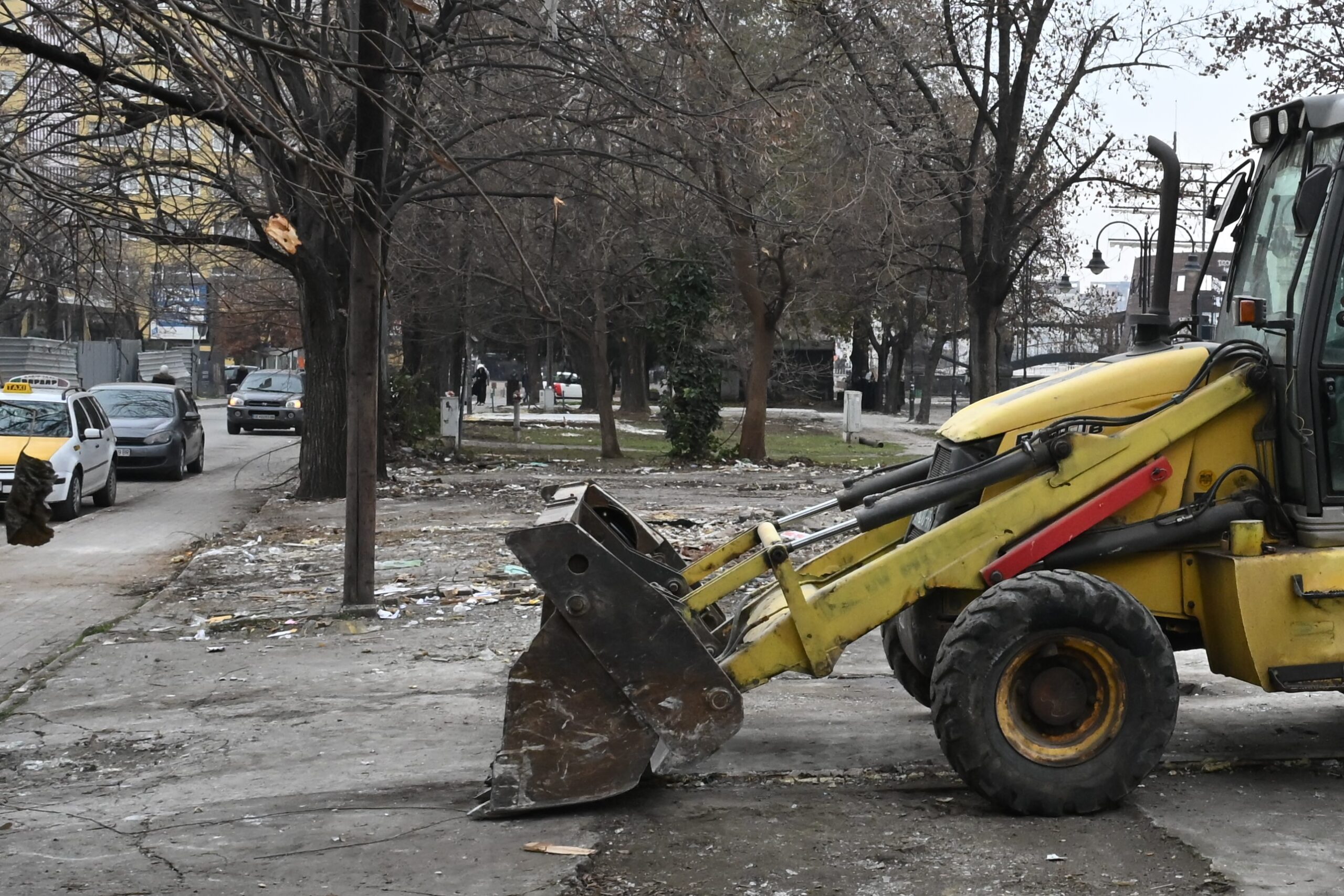 Срушени трафики на кеј 13 Ноември - Фото Слободен печат - Методи Здравев