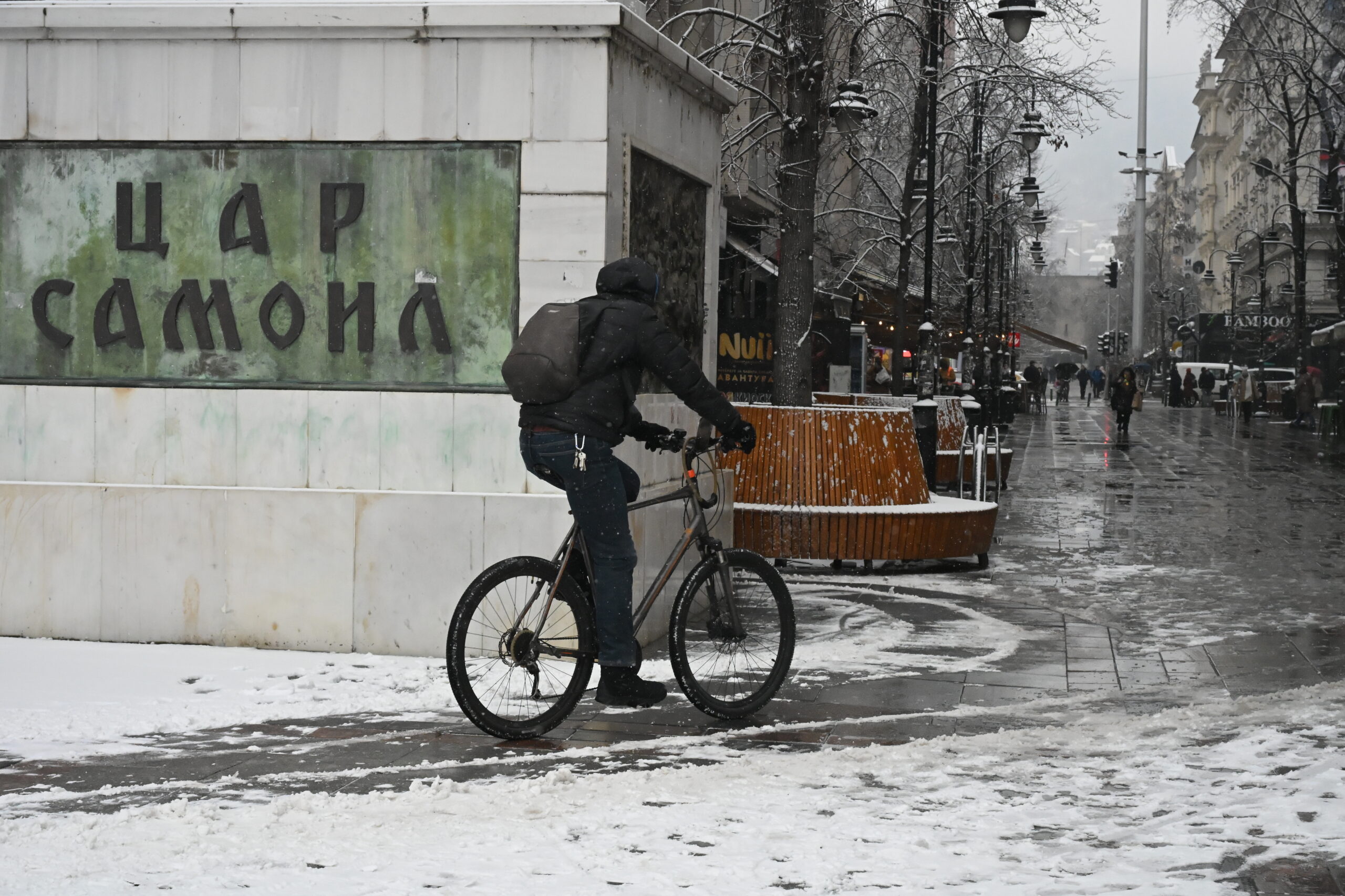 Снег на улиците на Скопје - 21,01,2026 - Фото Слободен печат - Методи Здравев