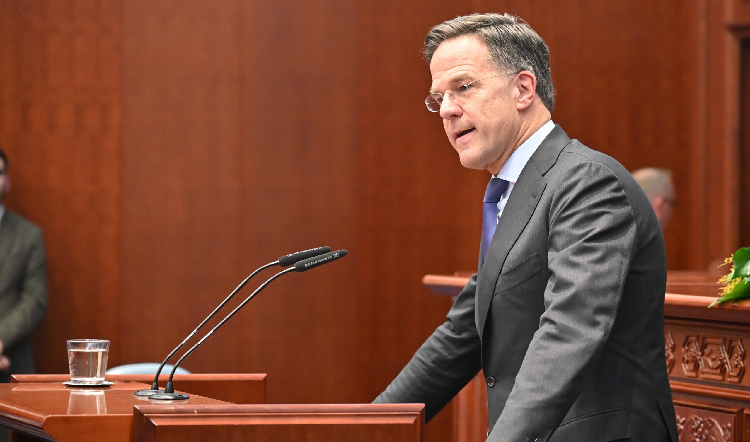 Марк Руте во Собрание - Фото Слободен печат - Методи Здравев