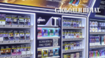 Сталаг со цигари, излог на тутунски производи, кутии со цигари