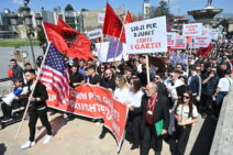 Протест за правосуден испит и на Албански - Фото Слободен печат - Методи Здравев
