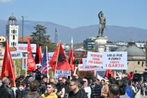 Протест за правосуден испит и на Албански - Фото Слободен печат - Методи Здравев