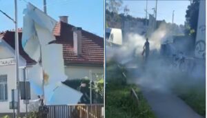 ВИДЕО | Силна експлозија разнесе ресторан за брза храна во Загреб, двајца се повредени