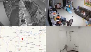 ВИДЕО | Снимки од хаосот по земјотресот во Кина – полици се тресат, шишиња се кршат, предмети паѓаат
