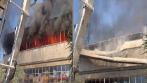 ВИДЕО | Страшен пожар во Атина — фабрика за пластика гори повеќе од 16 часа, се урна и покривот