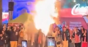 ВИДЕО | Парагвајци запалија кукла со ликот на Мбапе