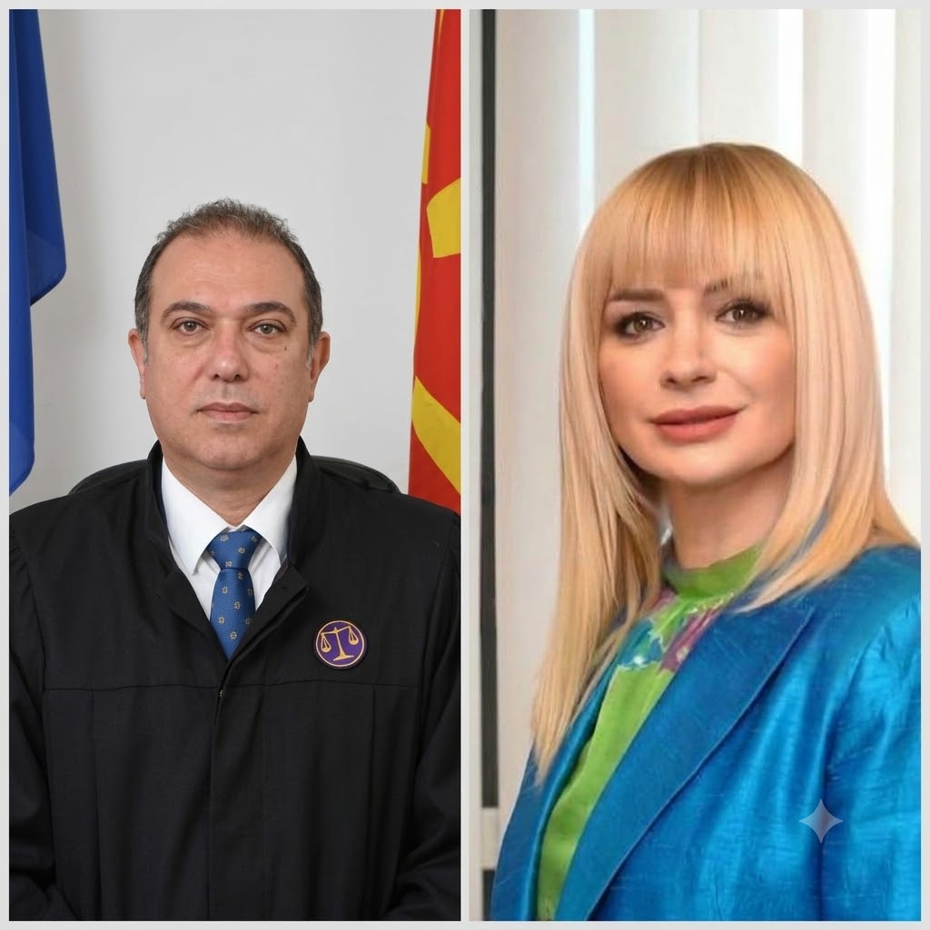 Судија Ѓоко Ристов и неговата сопруга државната правобранителка Симона Зориќ Ристова / илустрација „Слободен печат“