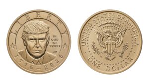 ФОТО | Трамп ќе биде на монетата од еден долар